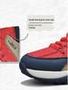 Men's Retro Slip-On Thick Sole Leather Sneakers, Height Increasing Casual Autumn/Winter Shoes
