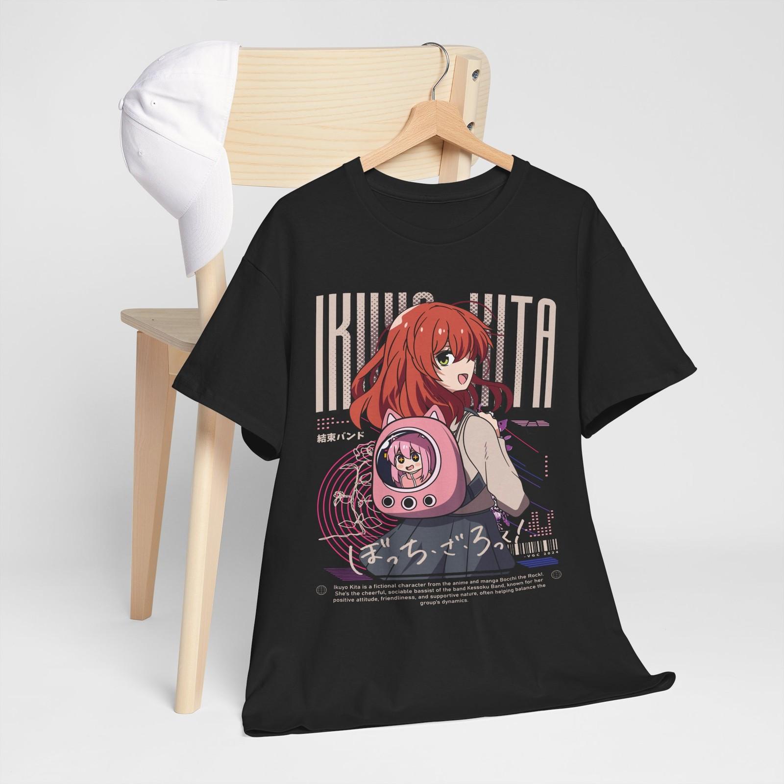 

Hitori Gotou Bocchi the Rock T-Shirt Mens Womens Tees Top Kawaii Funny Yamada,Nijika Ijichi Shirt 2XL