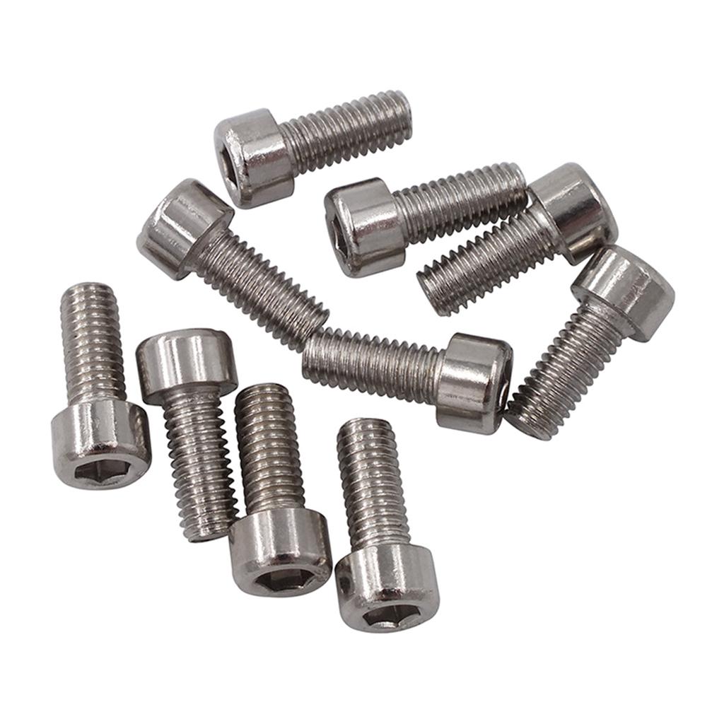 20Pcs Bike Water Bottle Cage Bolts Hexagon Socket Head Bolts Stainless Steel Screws Fixed Gear Mountain Bike Accessories