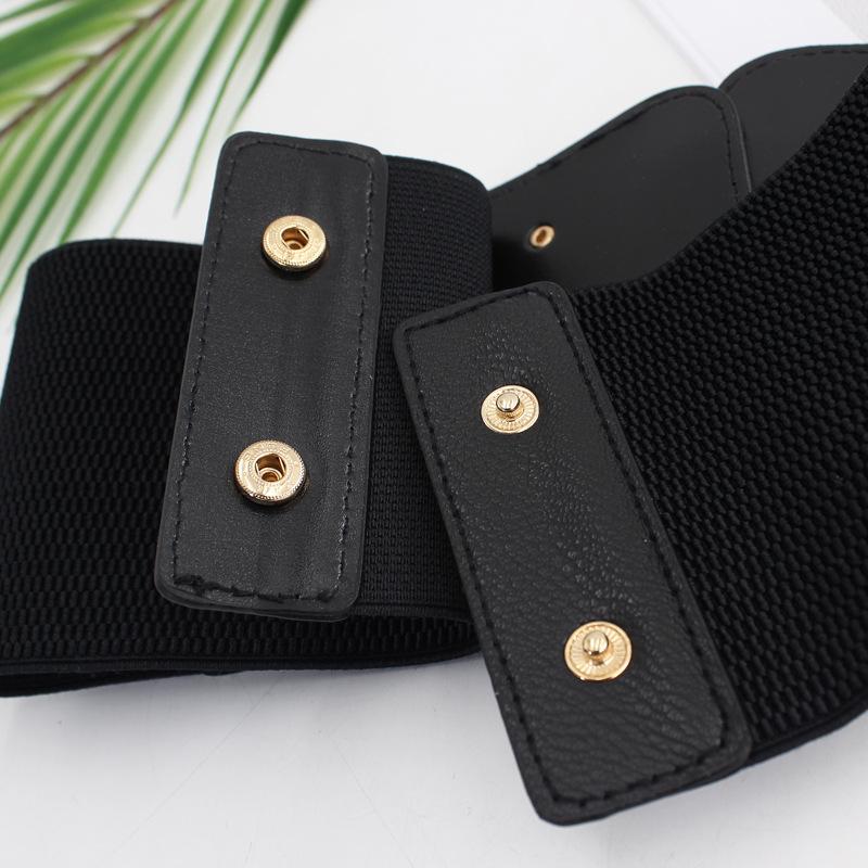 Elastic Belt Women'S Wide Waist Decoration With Dress Shirt Jacket Slim Waist Seal Women