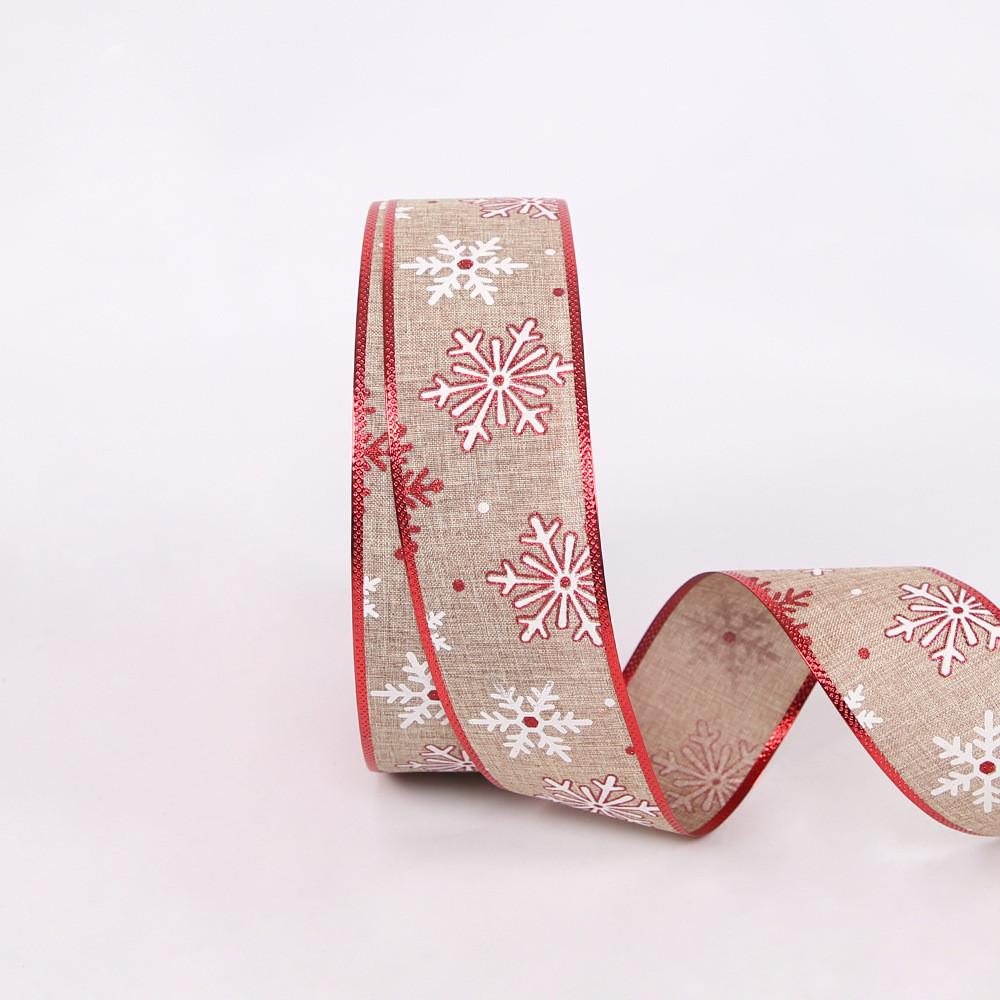 Meter 10 Luxurious Christmas Faux Linen Ribbon Available In Multiple Colors For Creative Seasonal Decorations