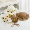 Sun Protection Children Beach Straw Hat Sunflower Fisherman Hat Fashion Sun Hat  Summer
