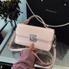 New fashionable light luxury simple solid color baguette bag portable shoulder crossbody trendy women's bag