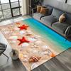 New Starfish Beach Shell Sea Star Sand Carpet Rug for Living Room Bedroom Home Sofa Decoration,Kids Play Non-slip Floor Mat