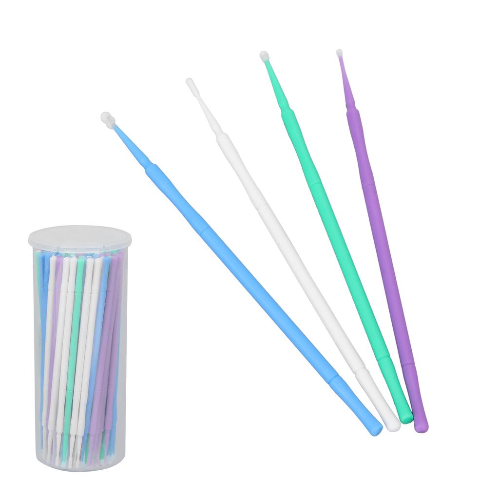 100pcs Nylon Swab Home Beauty Salon Portable Microblading Eyelash Extension Cleaning Swab Makeup Tool