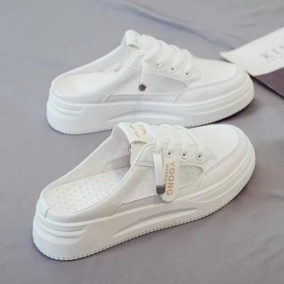 Sommerschuhe für Damen Plateau Freizeitschuhe Weiße Slide Sandalen