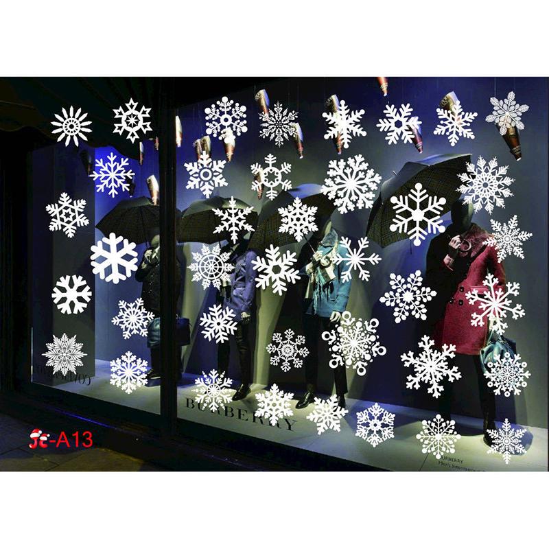 Electrostatic Christmas Window Decal Sticker No Trace Xmas Window Clings Glass Decor No Glue Residue Multi Patterns