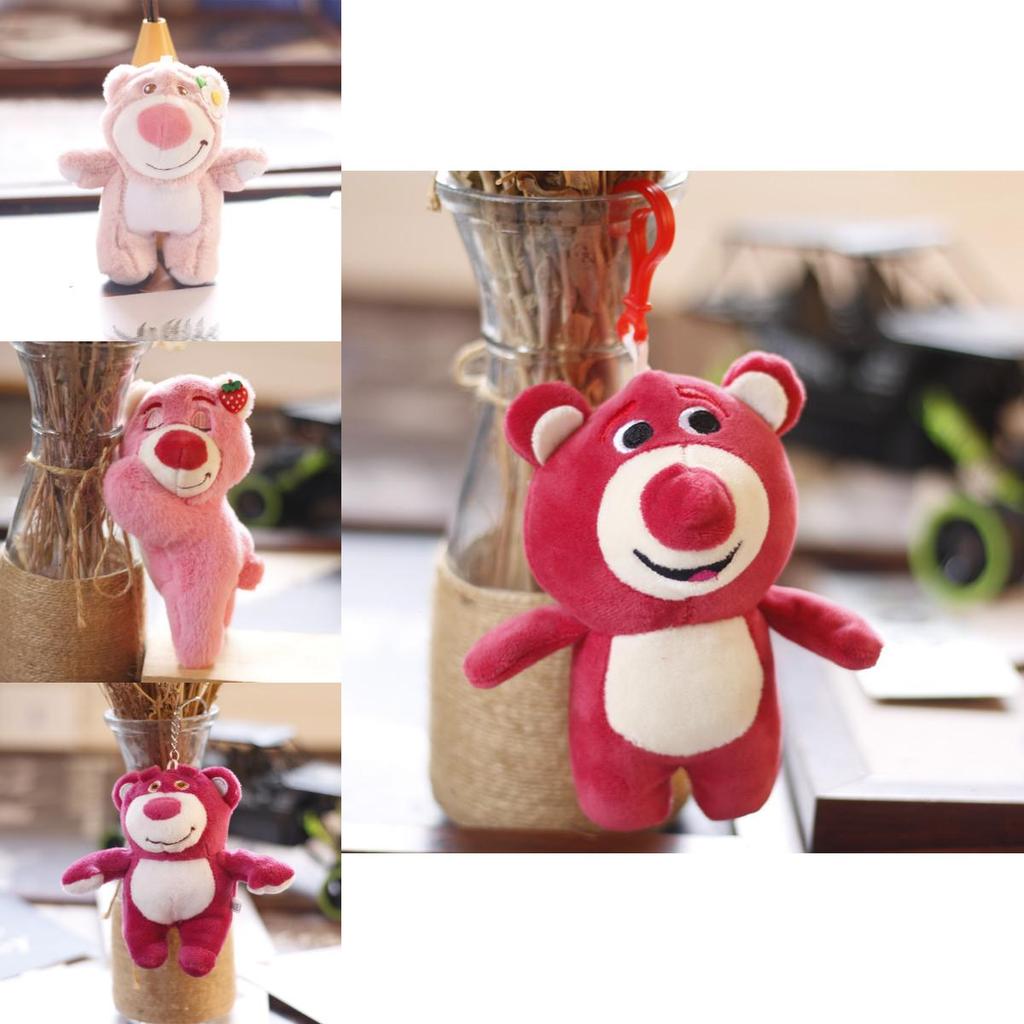 Cute Lotso Strawberry Bear Plush Pendant For Toy Story Fans
