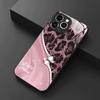 Leopard Print Rhinestone Snake Pattern Glass Phone Case For iPhone 16 17 Pro Max 11 12 13 14 15 17Air 16E 7 8 Plus XR XS X Cover