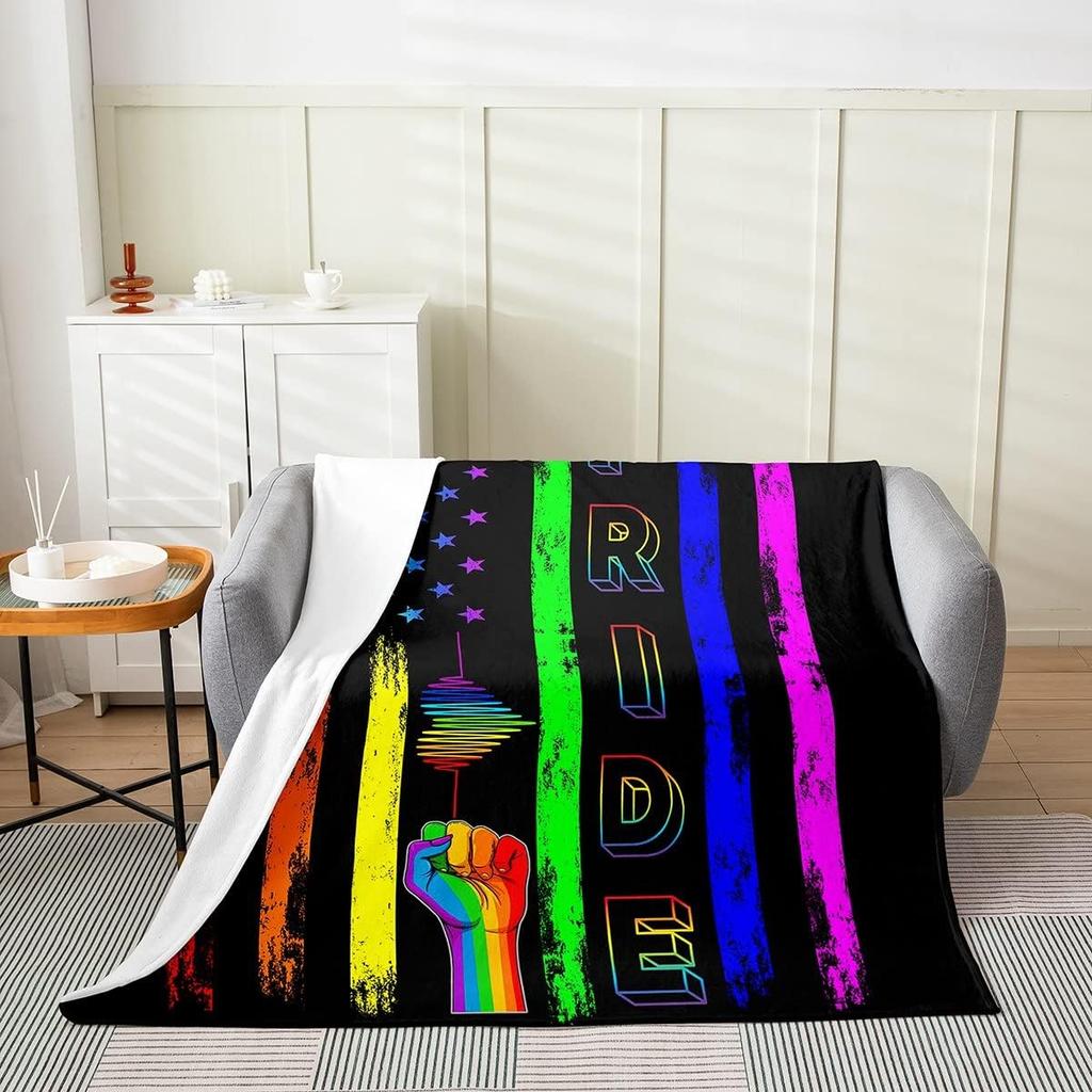 Deer Silhouette Throw Blanket Antlers Arrow Pattern Fleece Blanket Stripes Grid Camouflage Bed Blanket for Kids Teens Room Decor