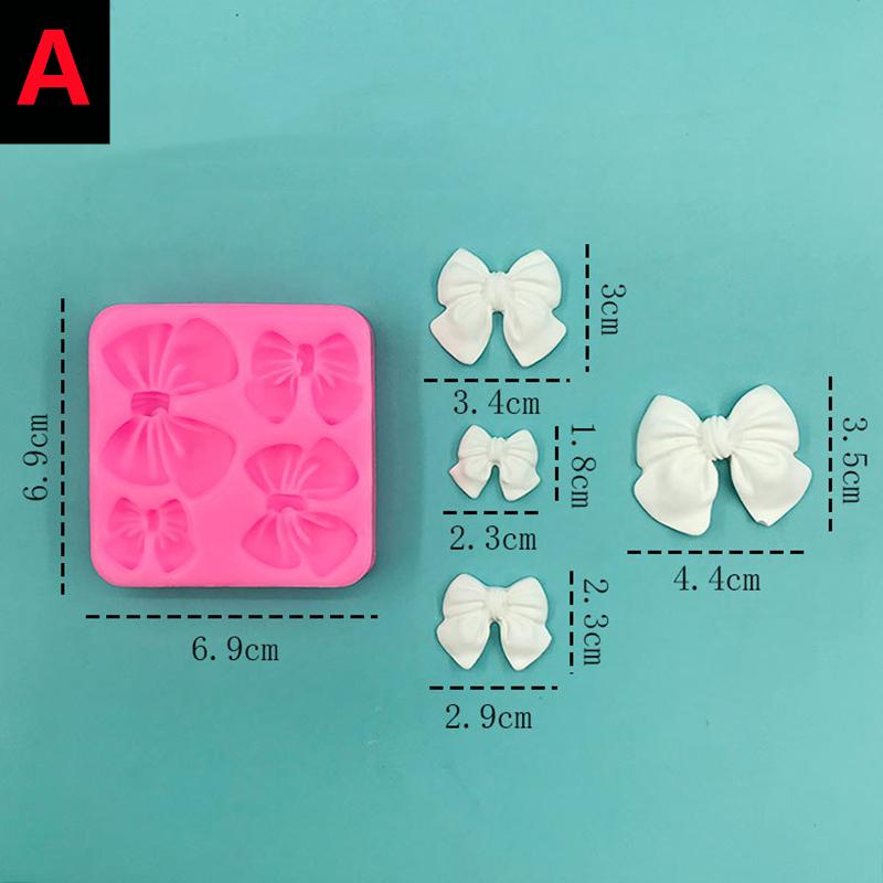 Newest Cute Knot Bow Molds Soft Silicone Fondant Resin Art Mould Cake Decoration Pastry Kitchen Baking Accessories Tools 2025