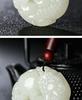 Natural Hetian Jade Pixiu Pendant, Exquisitely Carved with Ball for Men & Women