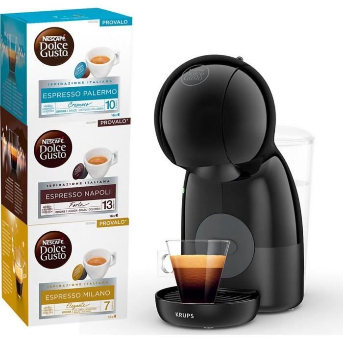 Machine à café - KRUPS - YY4951FD - Piccolo XS - Noir - 15 bar - Capsules