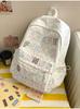 Schoolbag1011 summer new schoolbag female junior high school high school students large capacity niche ins backpack Korean version alphabet computer