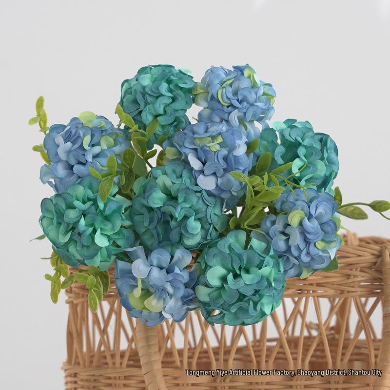 Künstliche Hortensien Seidenblumen für Hochzeitsbogen, Heimdekoration & Wandaccessoires