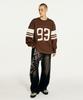 1993STUDIO 93 Logo Rugby Long Sleeve_Brown
