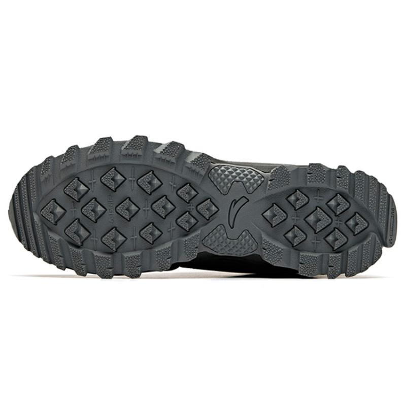 Anta Anti-Slip And Wear-Resistant Height Increasing Warm High-Top Sports Casual Shoes Black Sneakers 11948960-1