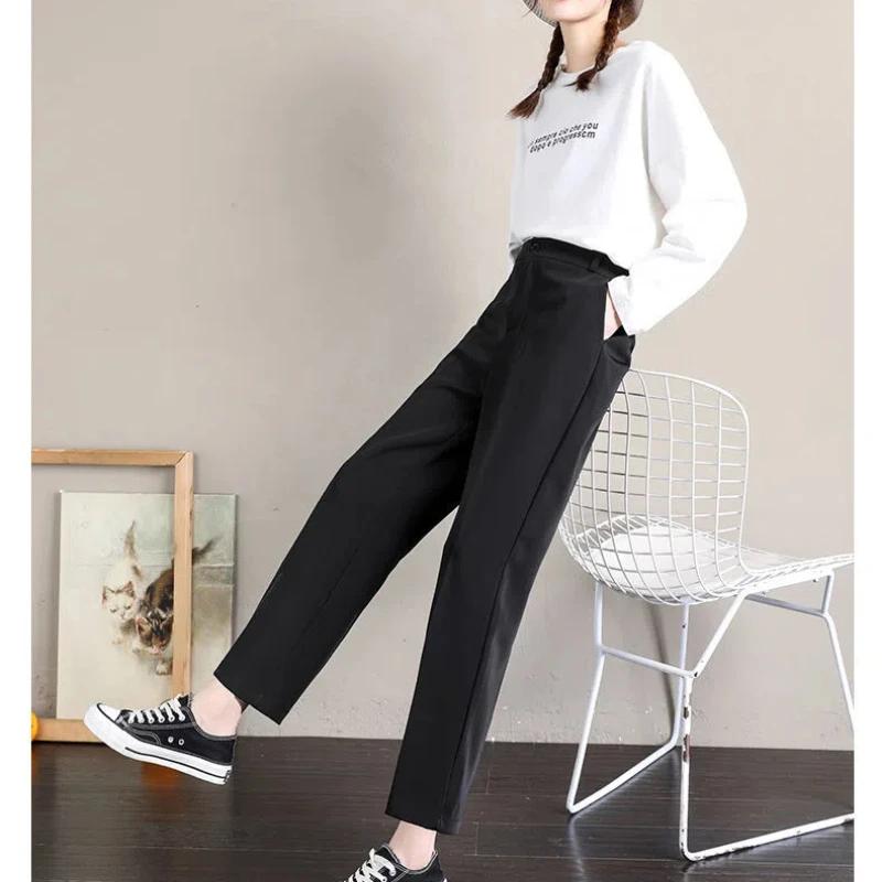 Îmbrăcăminte pentru femei Primăvară Toamnă Culoare Solidă Buton Fermoar Talie Înaltă Buzunare Pantaloni Casual Costume Pantaloni Scurți Formali
