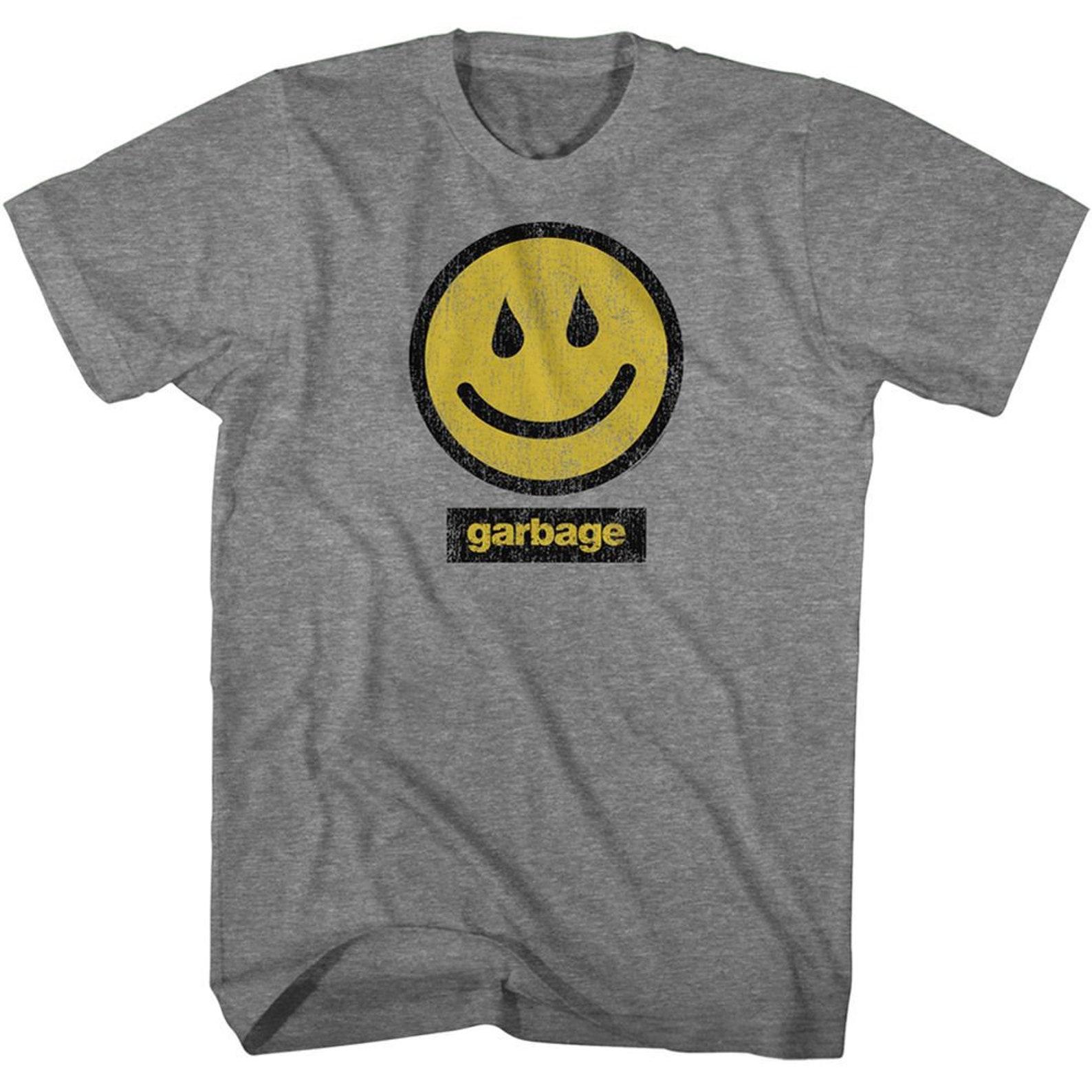 Garbage Smile Graphite Heather Adult T-Shirt S