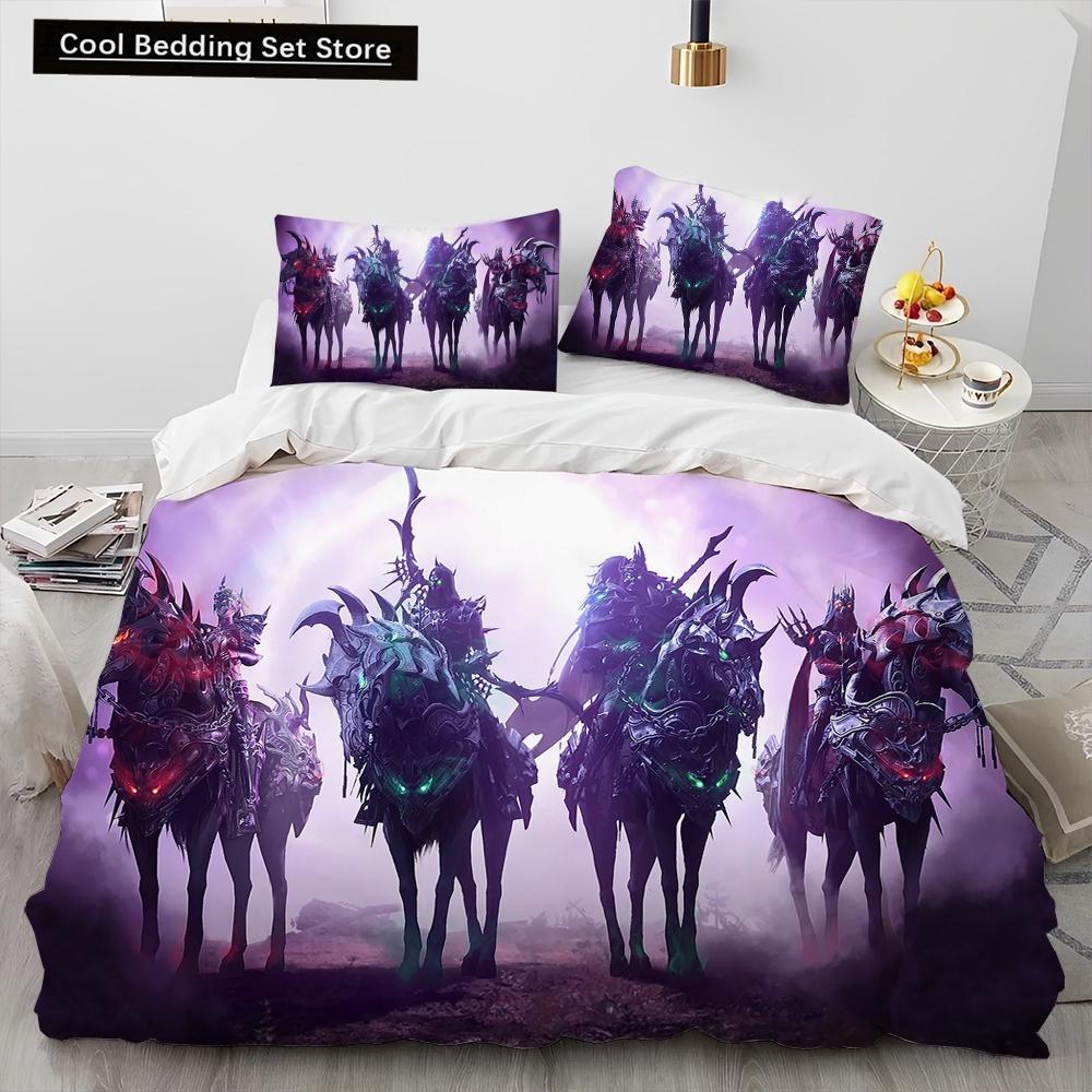 3D Lost ARK Game Gamer Cartoon Comforter Bedding Set,Duvet Cover Bed Set Quilt Cover Pillowcase,king Queen Size Bedding Set Kids