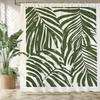 Modern Minimalist Art Leaves Pattern Shower Curtain Bath Curtain Plant Printed Bathroom Curtains For Home Decoration Curtain