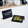 12Pcs Mini Chalkboard Sign with Marker Pens Dry-Erase Desktop Blackboard Reusable Erasable Wedding Party Events Buffet Food Sign Board