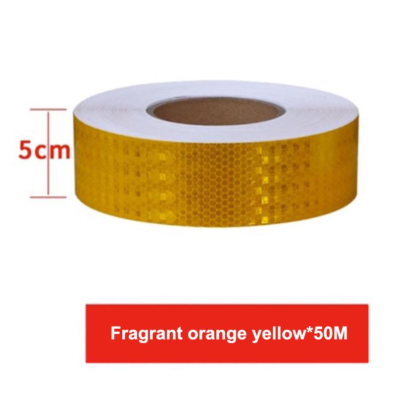 1 Roll Shining Reflective Safety Warning Tape Self Adhesive Twill Printing Reflective Tape For Car