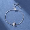 Moissanite Pure Silver S925 Bow Bracelet Plated with 18k Process AU750 Moissanite Diamond 30 Minute D Color