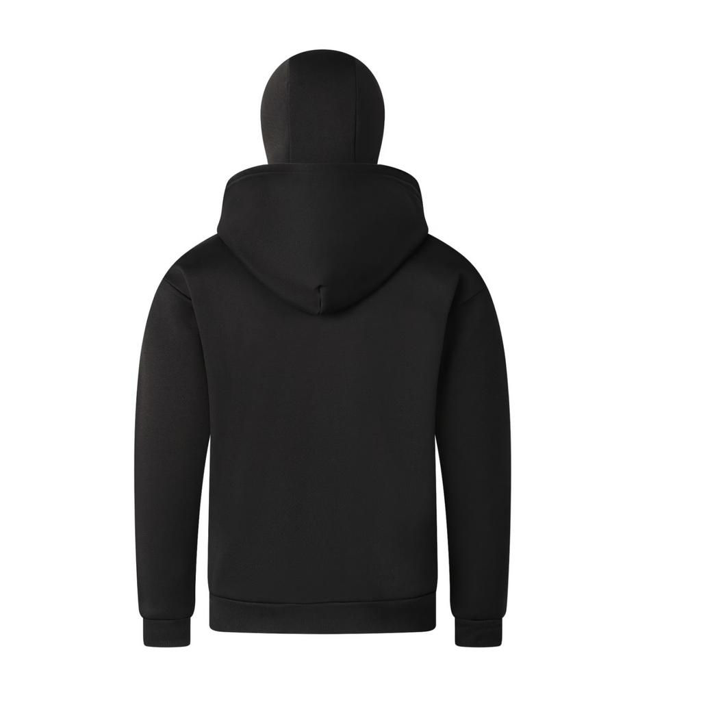 Men's Modern Zip-Up Hoodie with Face Cover for Casual Wear