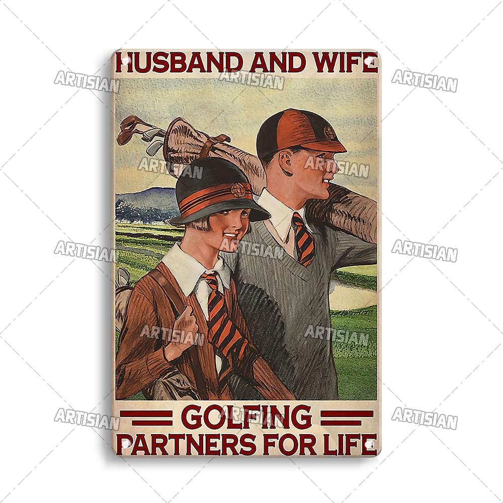 Artisian Sport Metal Plate Golf Tin Sign Vintage Decorative Poster Wall Decor Garage Bar Pub Club Hotel Kitchen Home Man Cave