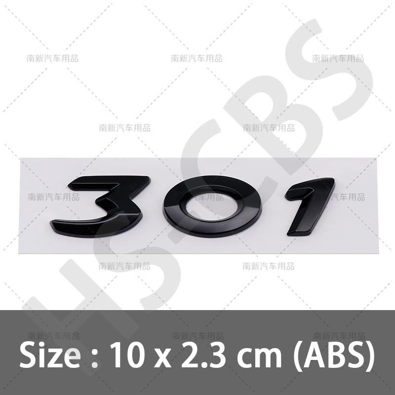 SQOB1 ABS 206 207 301 308 Rear Trunk Logo 307 508 3008 2008 4008 5008 Emblem Badge For Peugeot Car Styling Tailgate Emblem Stickers