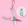 1pc Portable Retractable Mini Scissors Keychain, Lightweight Craft Cutting Pendant, Bag Charm Gift for Friends Classmates.