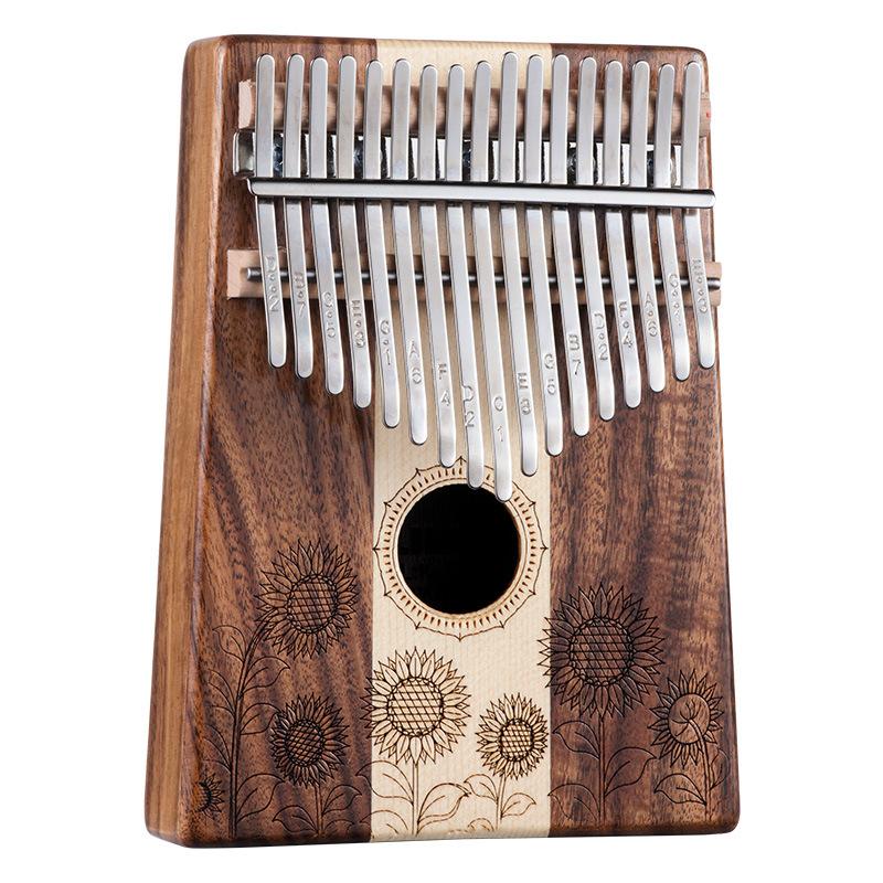

Music Instrument Kalimba 17 Key Professional Thumb Piano Solid Wood Veneer 17 Key Kalimba Finger Piano Portable Instrument