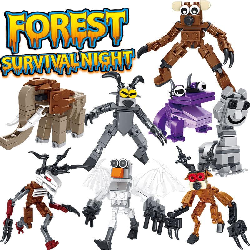 99 Nights In The Forest Deer Building Blocks Set Assembly Model Toys Deer Monster Forest Creatures Block Figures Building Gift