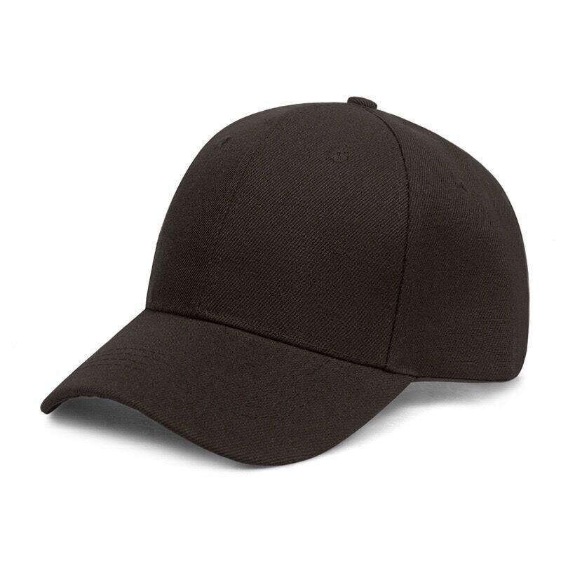 Women's Pure Cotton Black Summer Baseball Cap with Adjustable Copper Buckle - Versatile Duckbill Design, Korean Style.