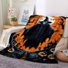 1pc Halloween Spooky Blanket, Lightweight Flannel Throw Blanket For Sofa, Bed, Travel, Camping, Living Room, Office, Couch, Chair, And Bed