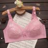 New Bra Middle-aged and Elderly Steel-rimless Bra Large Size Thin Big Chest Thin Sponge-free Mother Bra