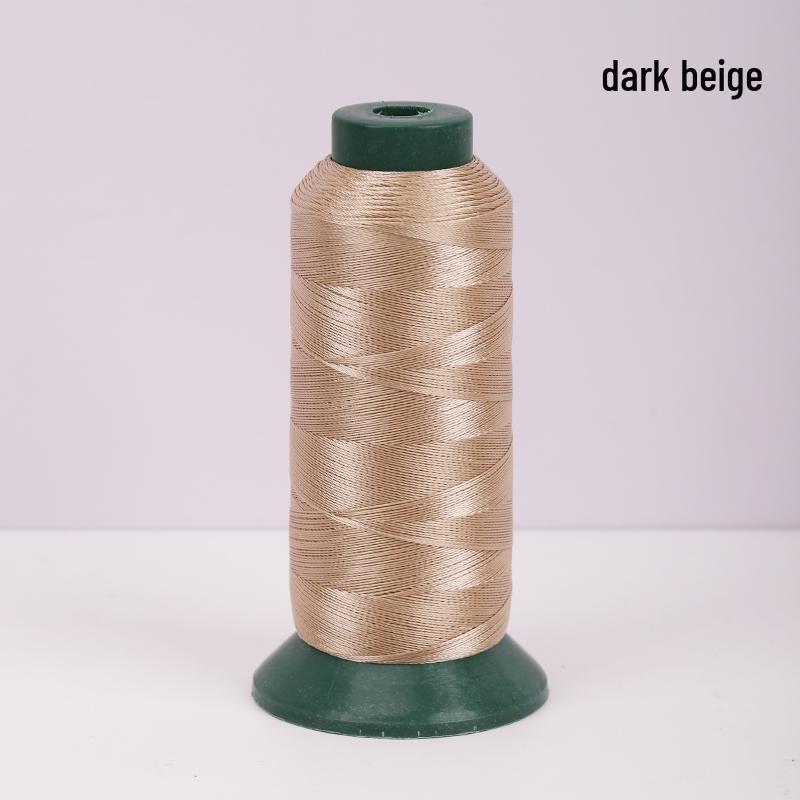 Sewing Machine Leather Thread: 210D/3 Ply High-Strength Mercersized Nylon for Handcrafts, Sofas, and Thick Fabrics