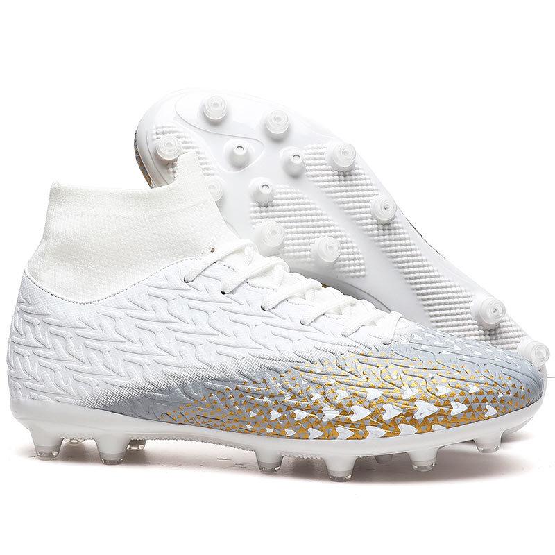 

Large size new broken nails high-top football shoes men s students adult grass training long nails competition kicking shoes 35