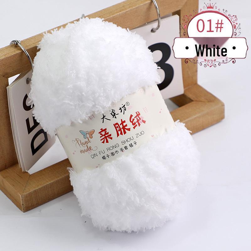 Coral Fleece Yarn Ball - DIY Handmade Baby Yarn for Towels, Scarves, and Woven Bags.