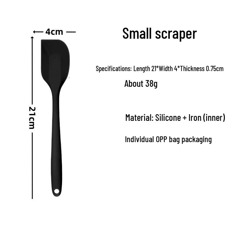 Silicone Spatula Set: Heat-Resistant, One-Piece Scrapers for Mixing & Baking (Small & Large Sizes)