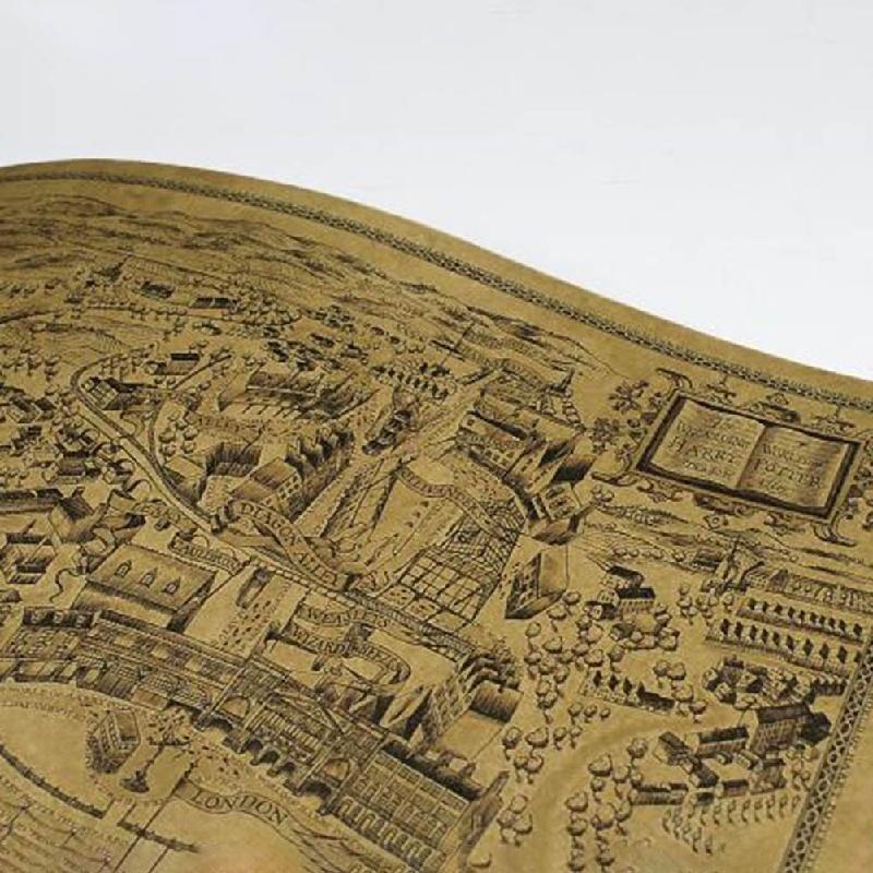 Harry Potter Magiska Världskarta Berömd Vy/kraftpapper/Café/bar Poster