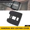 For Silverado 14-17 Cushion Pad Leather Waterproof Armrest Seat Box Cover Carbon
