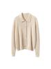 Women's Cashmere Polo Collar Cardigan: Elegant Autumn/Winter Knit Sweater