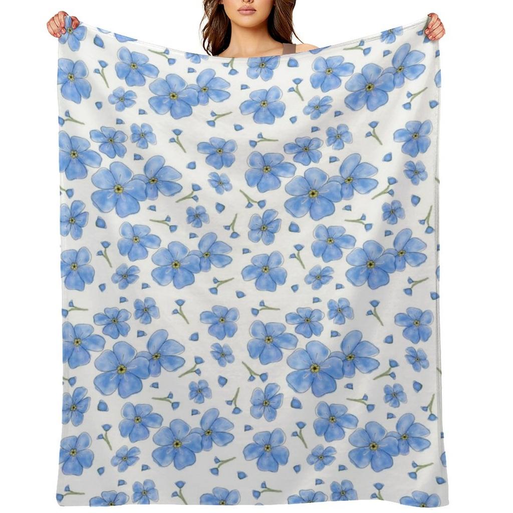 Vergissmeinnicht Muster Überwurfdecke Decken Sofas Dekoration Zottelig Dekorative Sofas Luxus St Decken