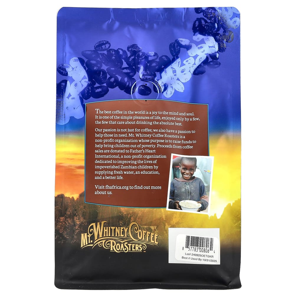 Mountain Whitney Coffee Roasters Ethiopia Guji Whole Bean Coffee, Medium Roast, 340g (12oz)