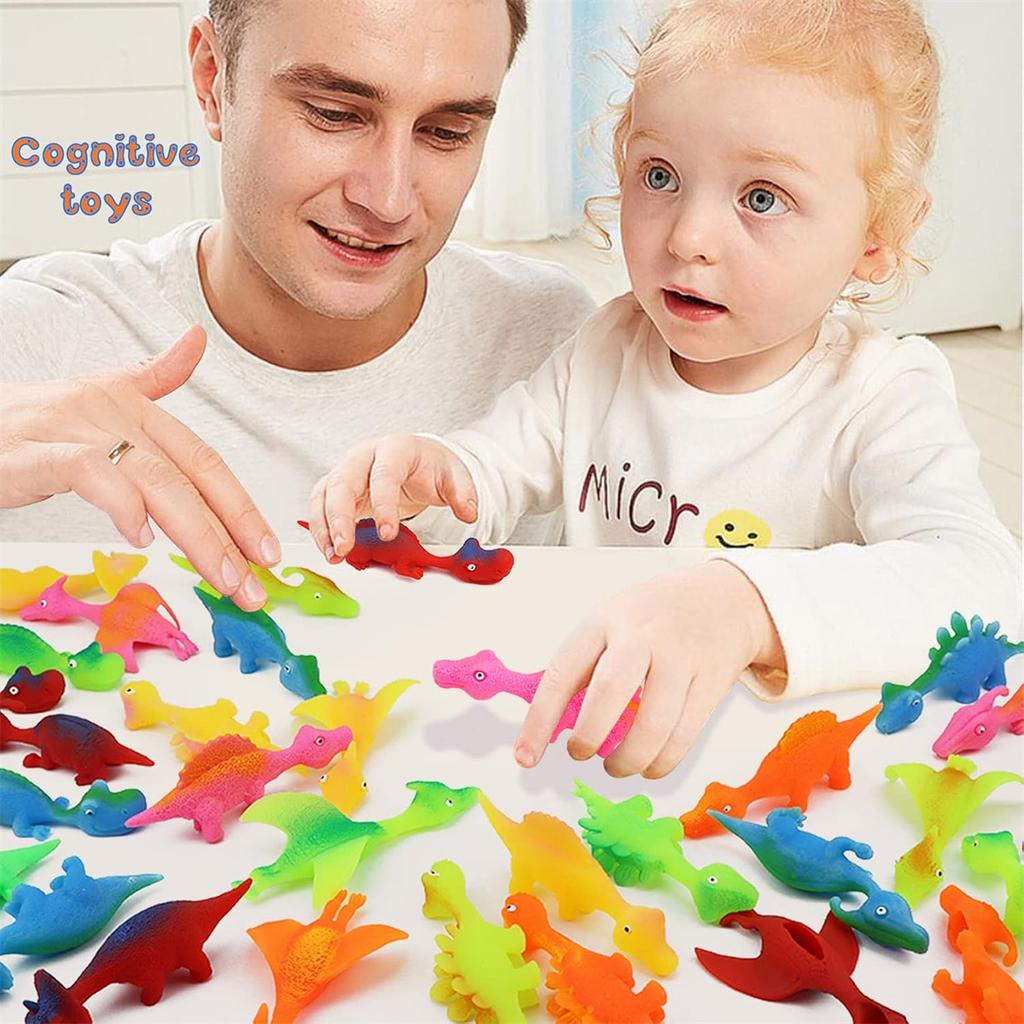 5pcs Dinosaur Pinch Finger Barrage Stress Relieving Toy TPR Turkey Finger Barrage Children's Birthday Party Most Popular Gift