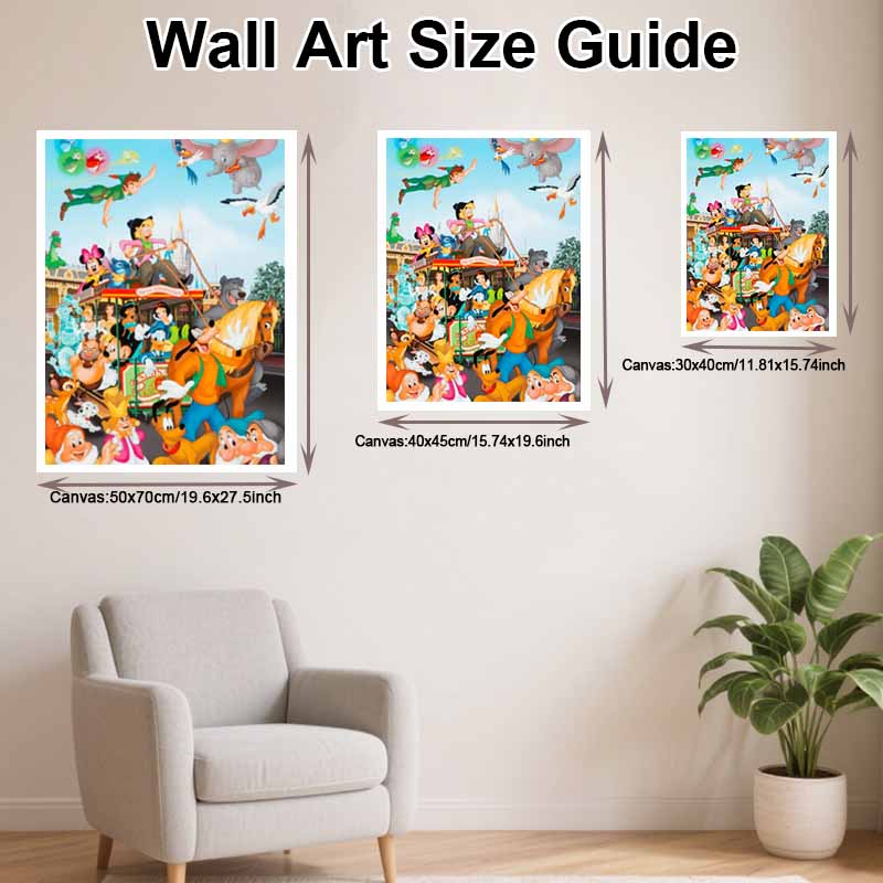 Disney Diamond Painting Kit Classic Disney Characters 5D Diamond Art Home Decor Creative Handmade Gift
