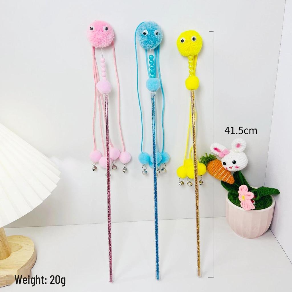 Fairy Cat Teaser Set: Feather Bell Rod Interactive Toy