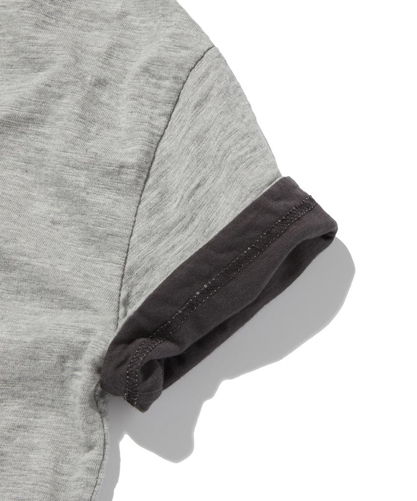 Seuweideu Textured Layered Tee [Gray]